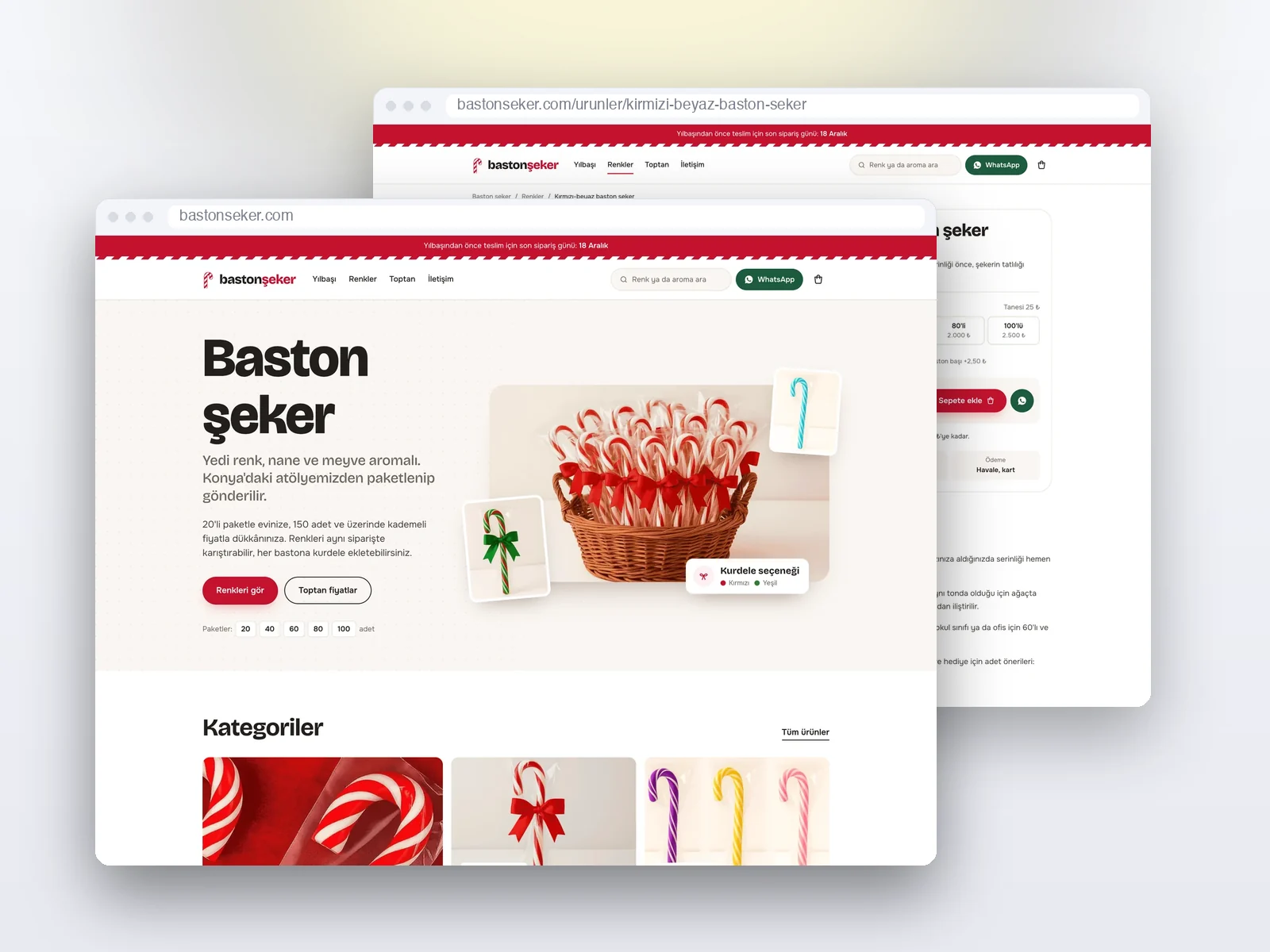 Baston Şeker için yapılan iş
